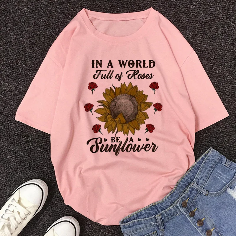 2020 New Summer DOLCE & BANANA Print T-Shirt Women O-Neck Short Sleeve Cute Cartoon T Shirt For Girls Students Lady Tops Tshirt