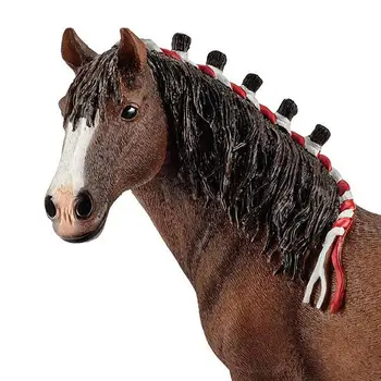 

Simulation Animal Toys 5inch North America Clydesdale Gelding Horse Toy Figurine PVC Horse Action Figure Toys Figurine Dolls