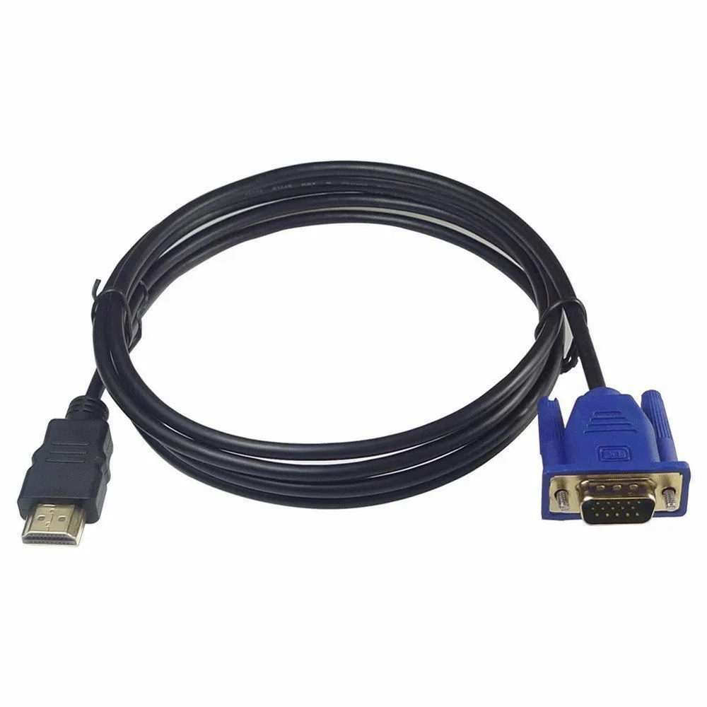 1 шт. 180 см HDMI к VGA 1080P HD аудио кабель-адаптер для компьютера ТВ анти-износостойкость сильная гибкость