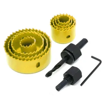

11pcs Woodworking Hole Saw Cutting Kit 25MM Aluminum Carbon Steel Cutter Tools