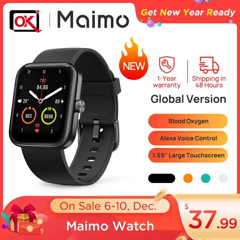 【₽700-100：ITSFRIDAY100】Смарт-часы maimo водонепроницаемые 5 АТМ глобальная версия дюйма с