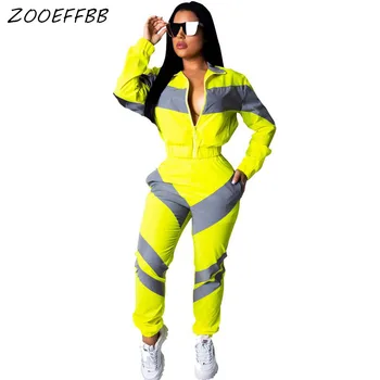 

ZKYZWX Two Piece Set Tracksuit Women Festival Clothing Top and Jogger Pants Sweat Suits 2 Piece Matching Sets Fall Outfits