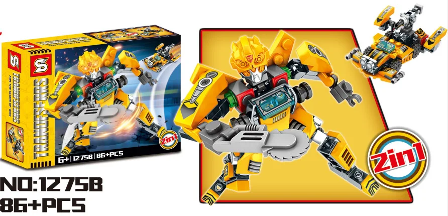 

S Brand 1275abcd-Transformers Children'S Educational Assembled Building Blocks Toy
