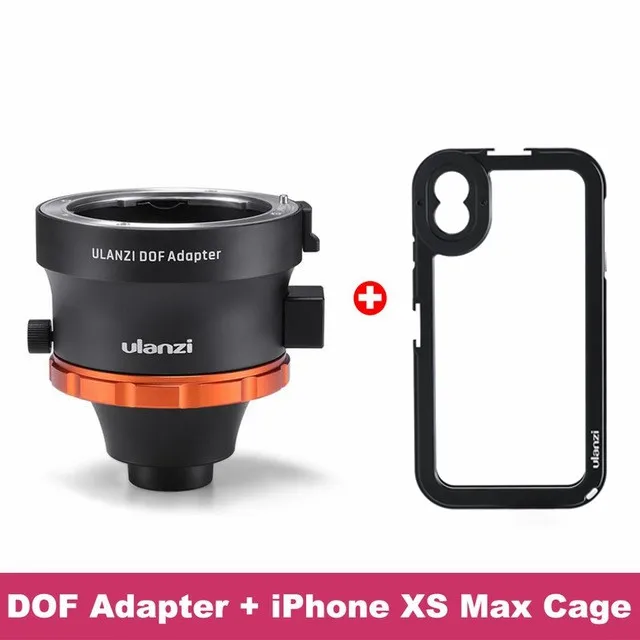 Адаптер Ulanzi DOF E Mount Full Frame camera Lens Adapter для смартфона SLR/DSLR и кинотеатра - Цвет: for iphone XS Max