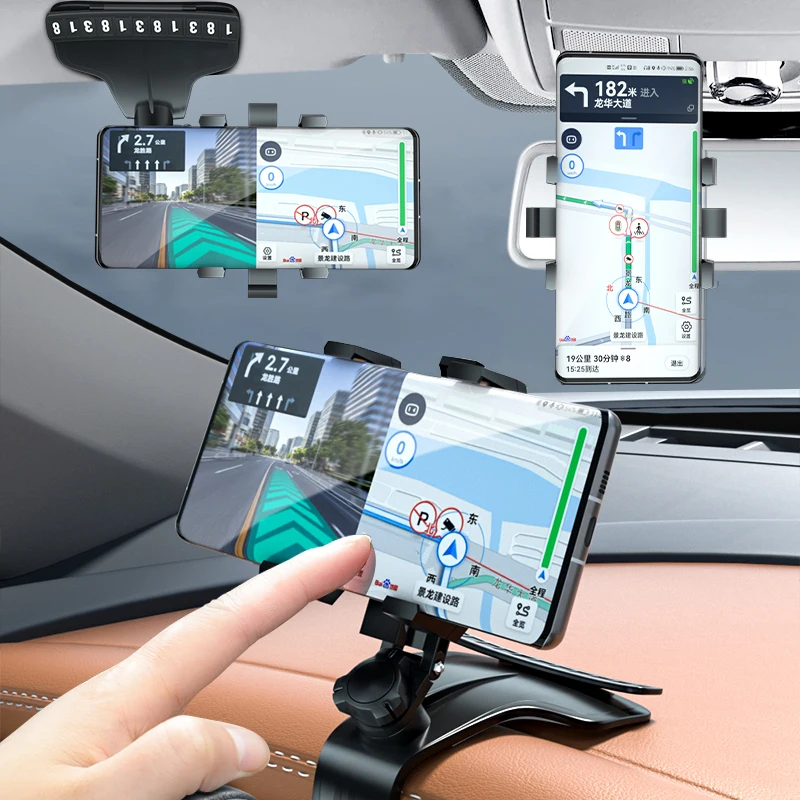 Dashboard Car Phone Holder Stand Car phone Support Clip Accessories For