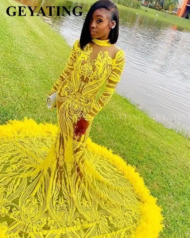 plus size yellow evening gowns