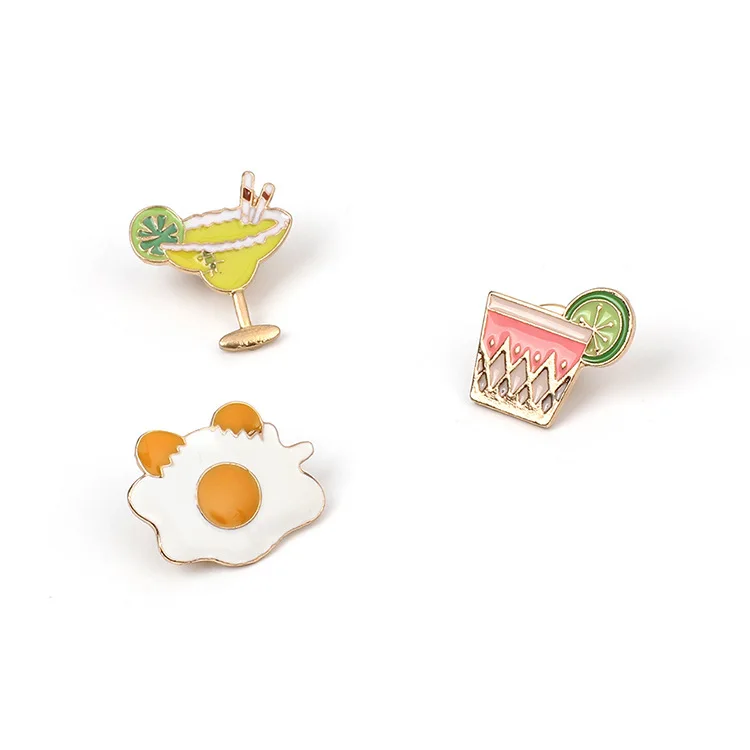 

Cute Cartoon Japanese-style-Style Fried Egg Oil Drop Brooch Women's Fashion Female Accessories Hot Sales Accessories