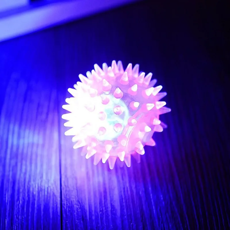 Красочный мягкий резиновый светящийся питомец щенок собака Жевательная играя эластичный мяч игрушка маленький питомец