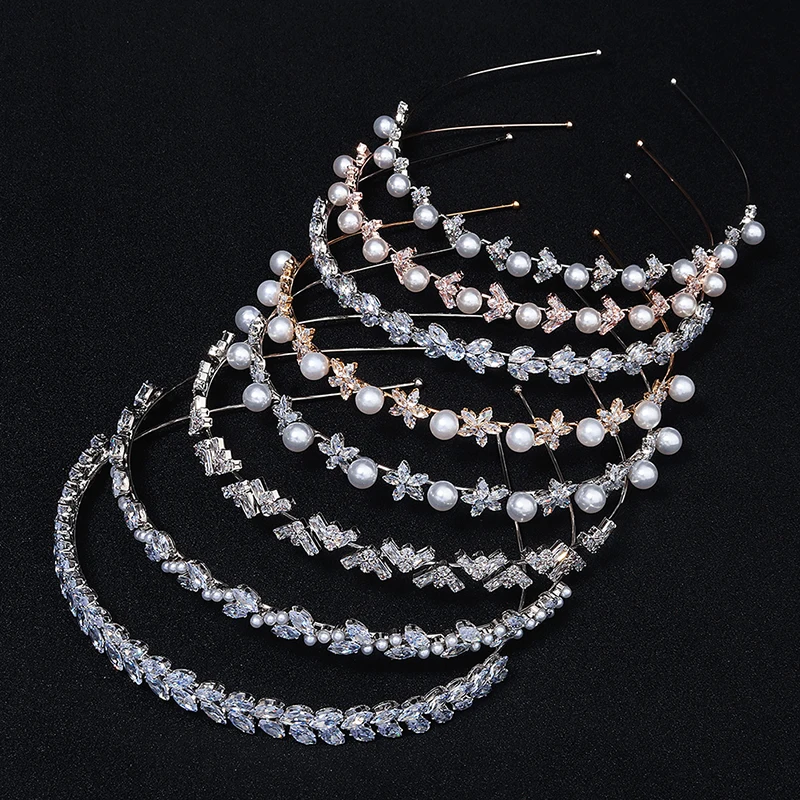 Cubic Zircon Hair Hoop Headbands for Women Hair Accessories Crown Wedding Bridal Jewelry Party Headpiece Gift Miallo hair accessory jewelry accessories hair headdress bridal headwear hair band crown