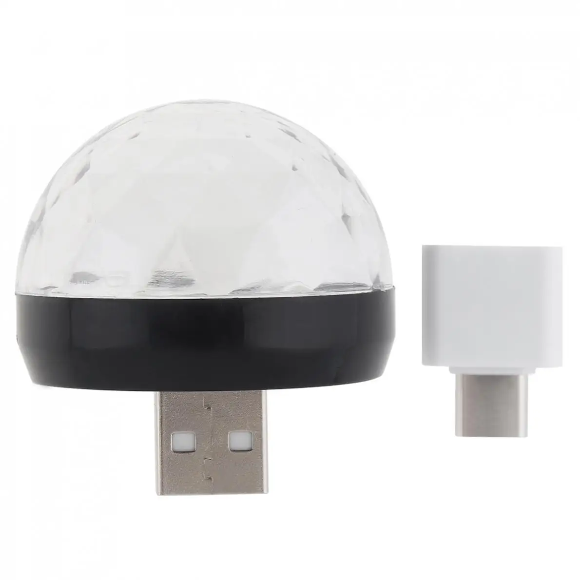 Disco Light 4W  USB LED Sound Active Light Crystal Magic Ball RGB Colorful Stage Light Support Phone Decoration Lamp for Home
