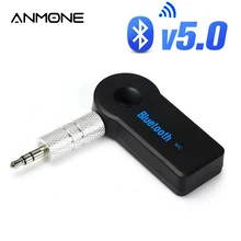 ANMONE Bluetooth адаптер Мини 3,5 мм разъем AUX аудио MP3 музыка Bluetooth приемник автомобильный комплект беспроводной Автомобильный приемник адаптер громкой связи