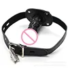 Erotic Accessories of Oral Dildo Anal Plug Open Mouth Gag with Leather Head Harness Strap for Bdsm Bondage Adults Games Sex Toys ► Photo 3/6