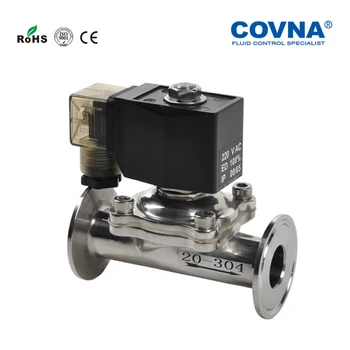 

1'' OD:50.5mm,ID:25mm Sanitary Tri Clamp Solenoid Valve Stainless Steel 304 Normally Closed DN25 Clamp Solenoid Valve