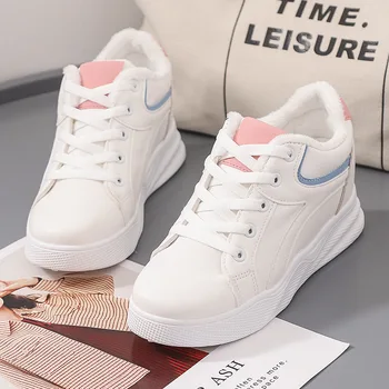 

Cotton Shoes New Women's Boots Winter Plus Velvet Cotton Shoes Womens Thick-Soled Warm Snow Women's Cotton Boots I5-35