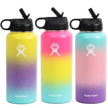 

hydro flask 18oz/32oz/40oz Tumbler Flask Vacuum Insulated Flask Stainless Steel Water Bottle Wide Mouth Outdoors Sports Bottle