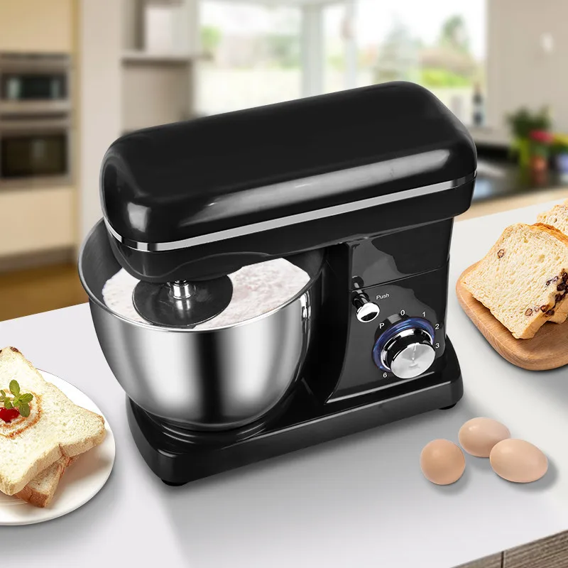 5L 1500W Stainless Steel Bowl 6-speed Kitchen Food Stand Mixer Cream Whisk Blenders Cake Dough Bread Food Mixer Maker Machine
