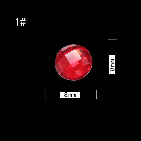 10 шт./упак. нейл-арта украшения камни с плоской задней частью Форма капли воды с украшением в виде кристаллов красная мозачиная Стекло Стразы для украшения аксессуары - Цвет: 1