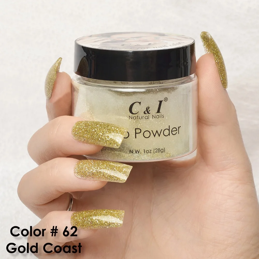 C&I Dip Powder Color # 62 Gold Coast 2