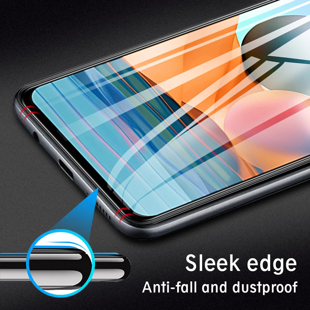 mobile screen protector 9D Protective Glass For Xiaomi Redmi Note 10 9 8 Pro 11 10 Pro Max 11S Plus 10S 9S 8T Note10 Screen Protector Full Cover Glass phone screen protectors