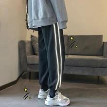 Зимние бархатные плотные спортивные штаны, мужские Модные однотонные повседневные штаны для бега, уличная одежда, свободные прямые брюки в стиле хип-хоп