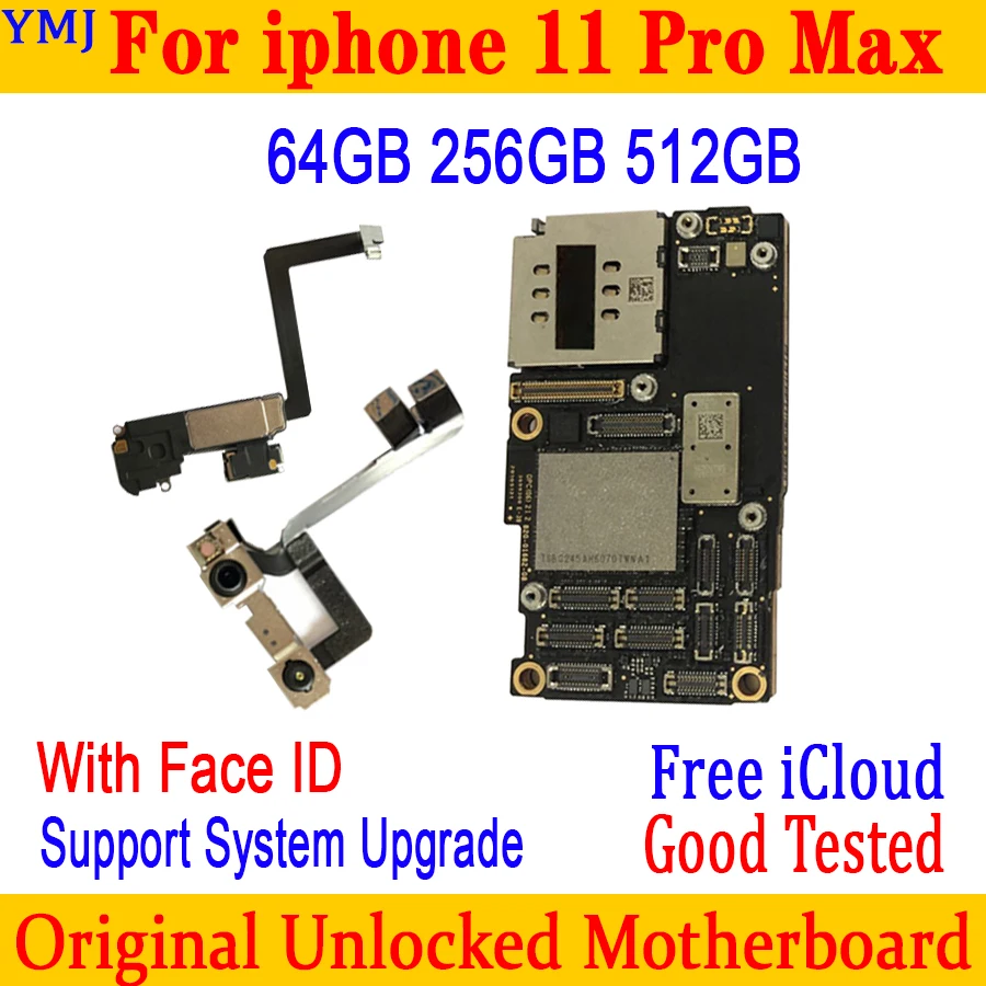 Оригинальная материнская плата для iPhone 11 Pro max Заводская разблокированная без