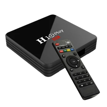 

H10 PLAY Android 9.0 Smart TV Box Allwinner H6 2.4G WiFi 4GB RAM 32GB ROM Set Top Box USB3.0 H.265 6K Media Player US Plug