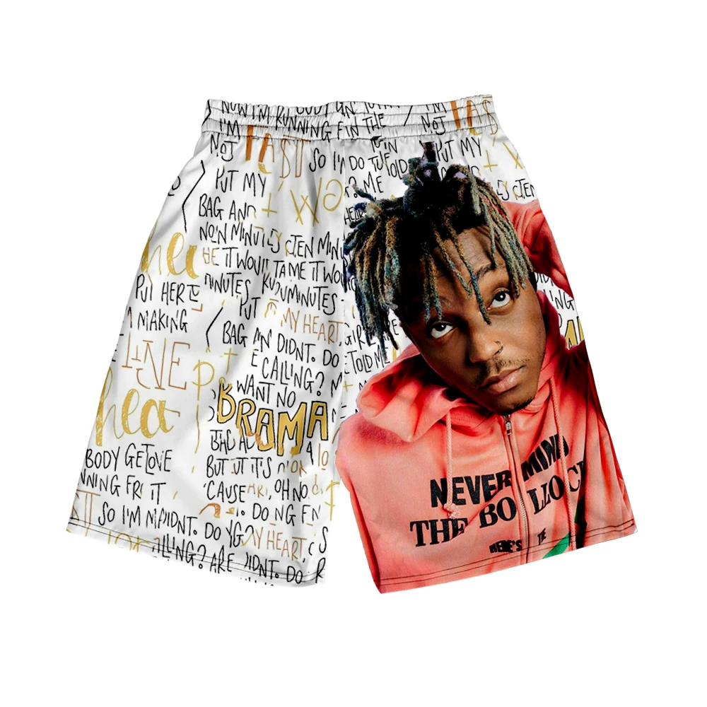 Повседневные мужские шорты Juice Wrld, летние мужские шорты для фитнеса с 3D карманами, одежда для бодибилдинга, мужские шорты для прогулок, тренировок, бега