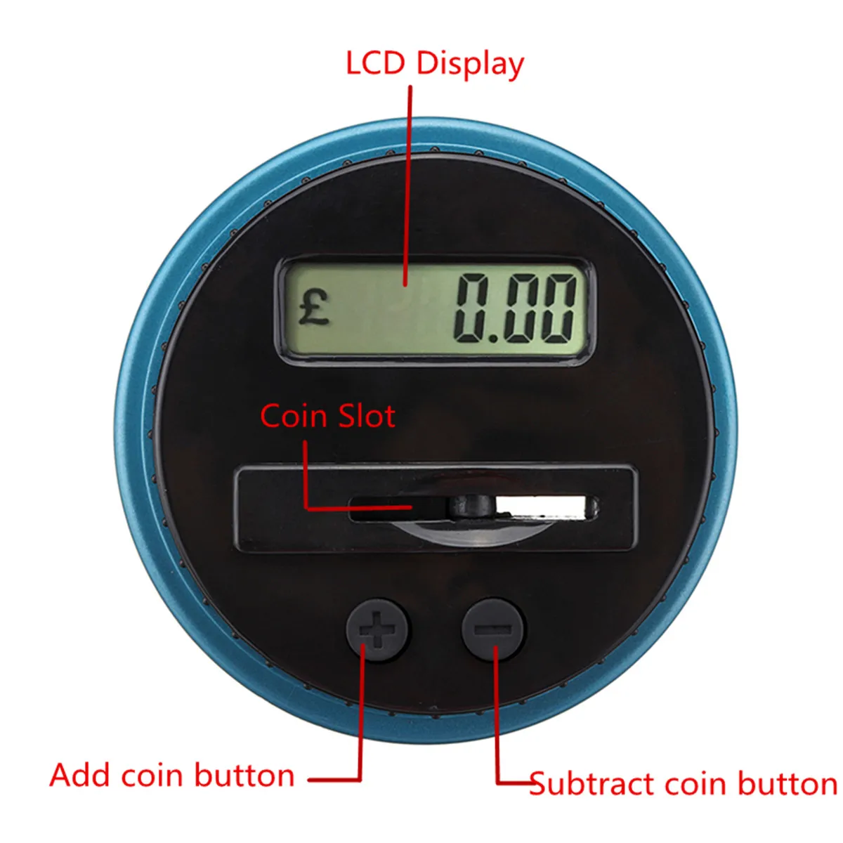 Lcd цифровая коробка для хранения денег, интеллектуальная электронная банка для подсчета монет, копилка для GBP