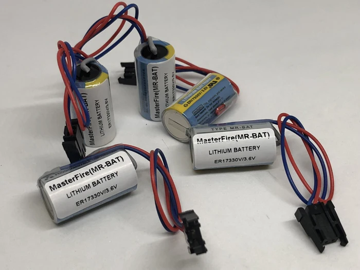 MasterFire 2 шт./лот аккумулятор для ER17330V MR-BAT CNC 3,6 V 1700mah PLC литиевые батареи с вилками