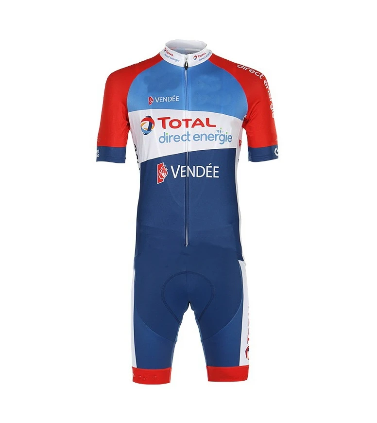 Maillot Officiel NALINI PRO UCI Total Direct Energie, Blanc Taille M, Neuf Sans étiquette
