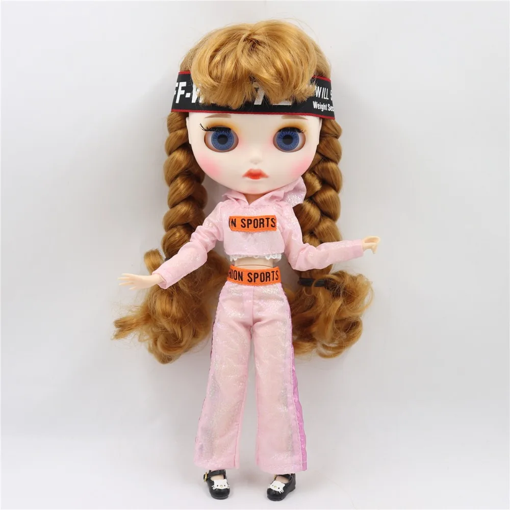 Neo Blythe Doll Fancy Pink Sports Dress 3