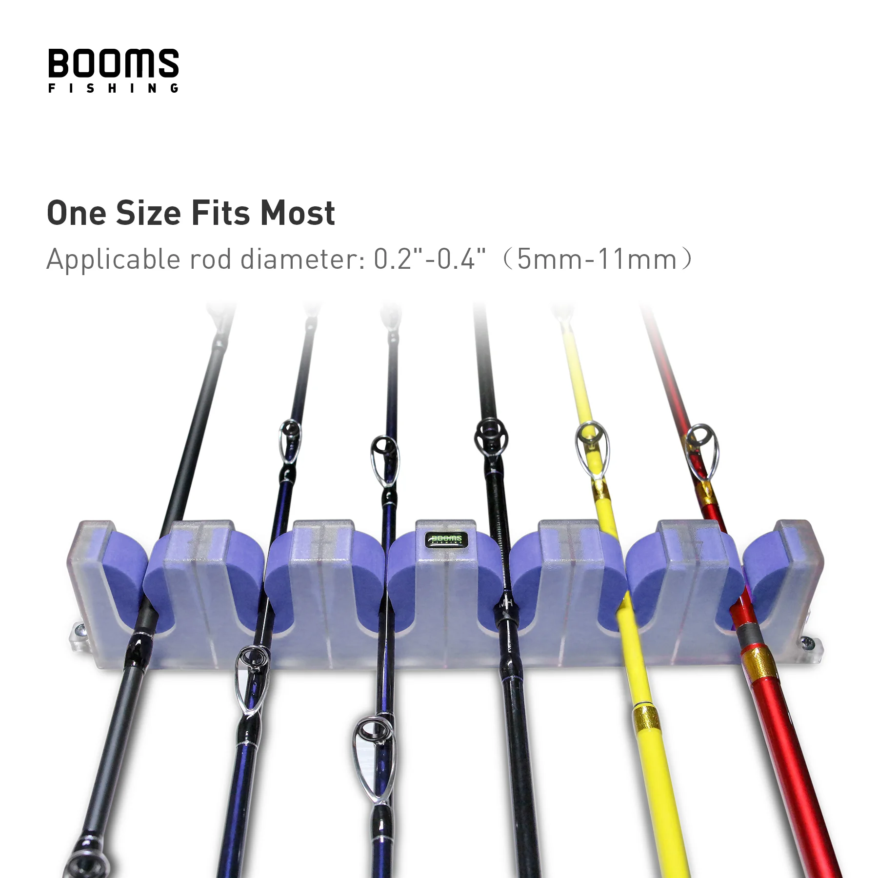 Booms Fishing WV0 Vertical 6-Rod Rack Fishing Pole Holder Rods Holders Wall  Mount Modular for Garage 3 Colors Fishing Tools - AliExpress