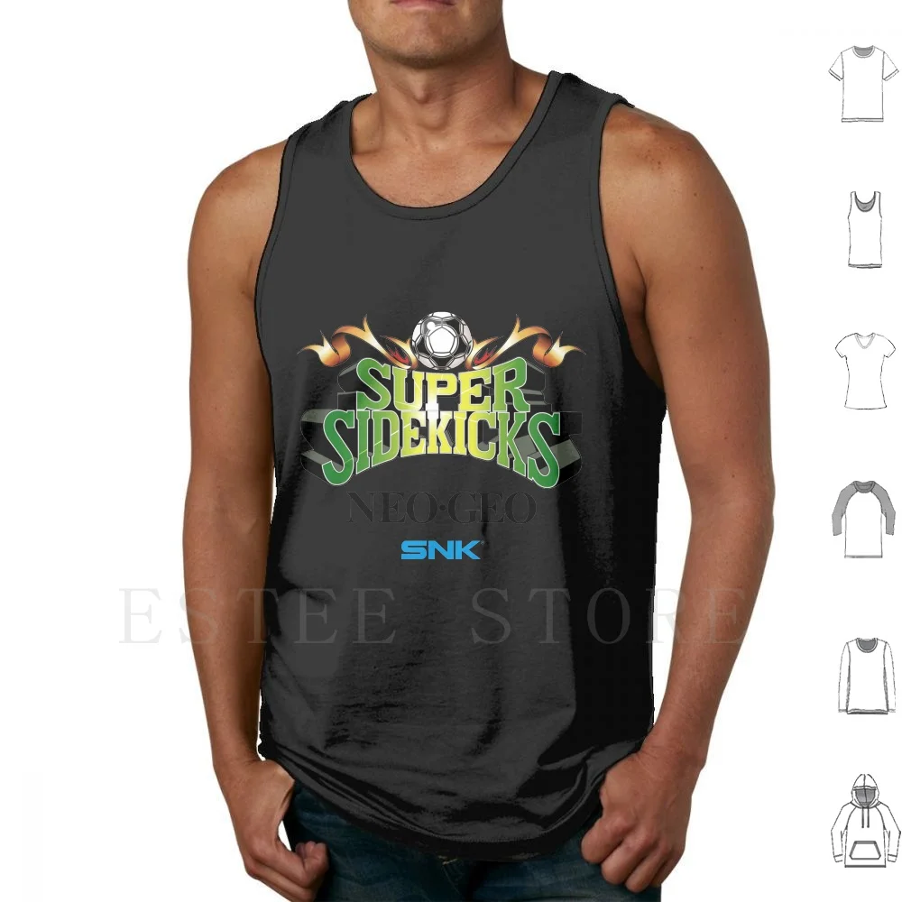 Super Sidekicks-Neo Geo-Snk Canotte Gilet Snk Neo Geo Arcade Super Sidekicks Retro Vintage 80S 8 Bit Taito Throwback Ryu