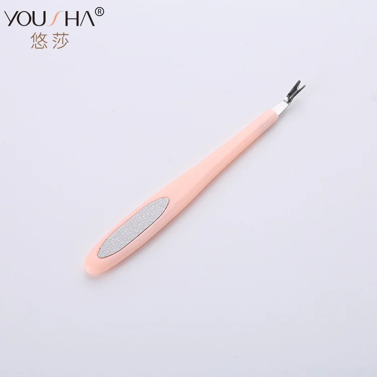 High Quality si pi cha Horny Remover Stainless Steel Dead Skin Remover Skin Scruber Manicure Implement YZ010
