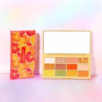 

12 Colors Glitter Shimmer Matte Pigment Fruit Eyeshadow Palette Long-lasting Waterproof Filling Palette Bright Eyeshadow