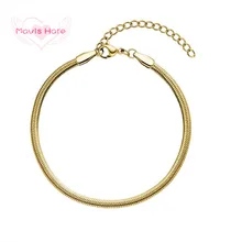 Mavis заяц из нержавеющей стали гладкий браслет новая коллекция змея цепь браслет как мода леди женщина Рождественский подарок