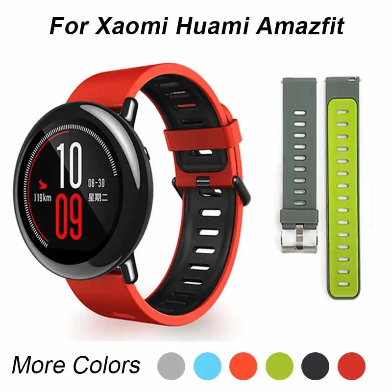 Спортивный силиконовый ремешок на запястье для Xiaomi Huami Amazfit Bip BIT PACE Lite Молодежные
