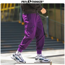 Privathinker мужские японские Свободные Хип-хоп шаровары мужские модные облегающие брюки карго мужские осенние Harajuku Jpggers одежда