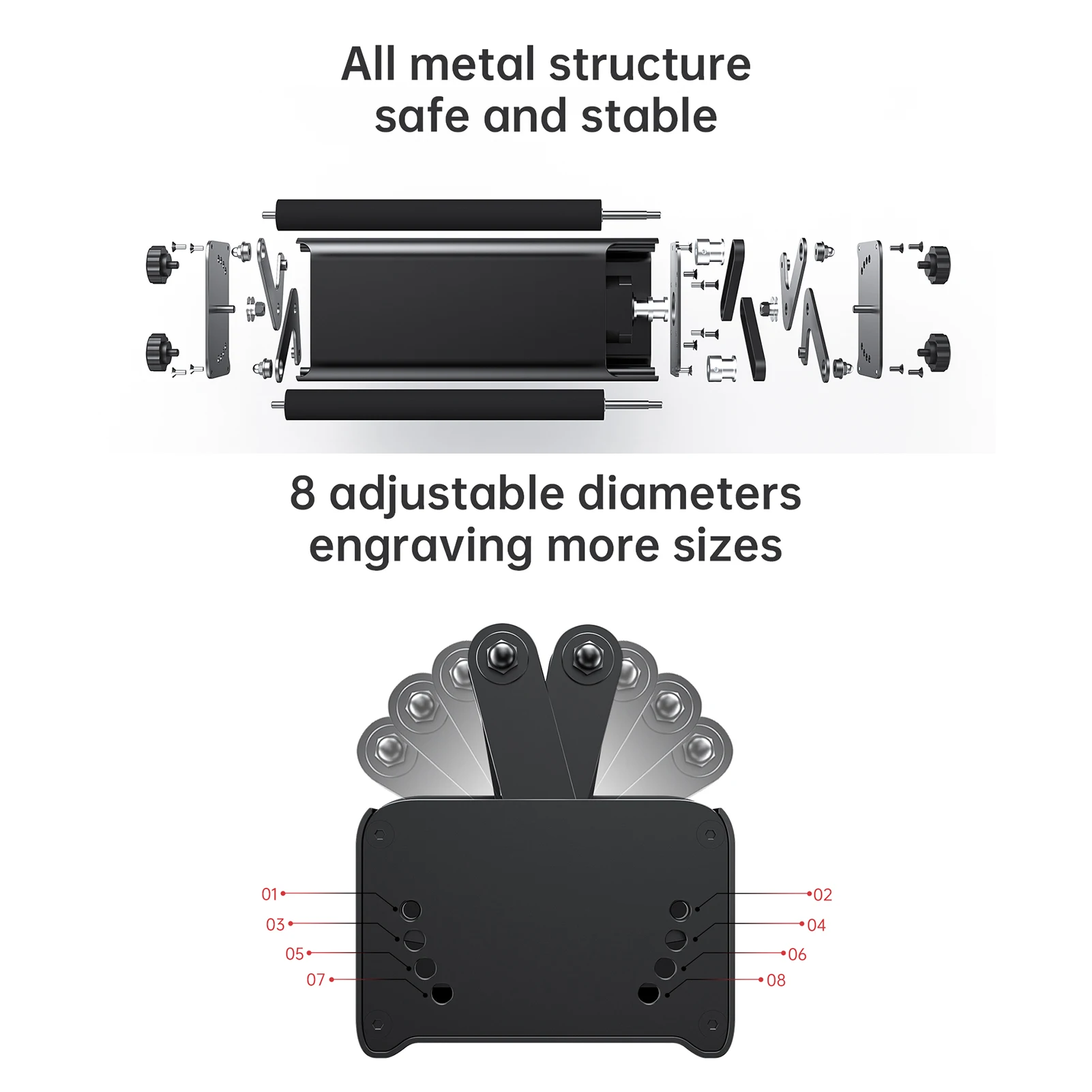 epson printer head ATOMSTACK R3 Roller for Cylindrical Objects with 360° Rotating Engraving Axis 8 Angle Adjustments Engraving Diameter 4MM printhead for printer