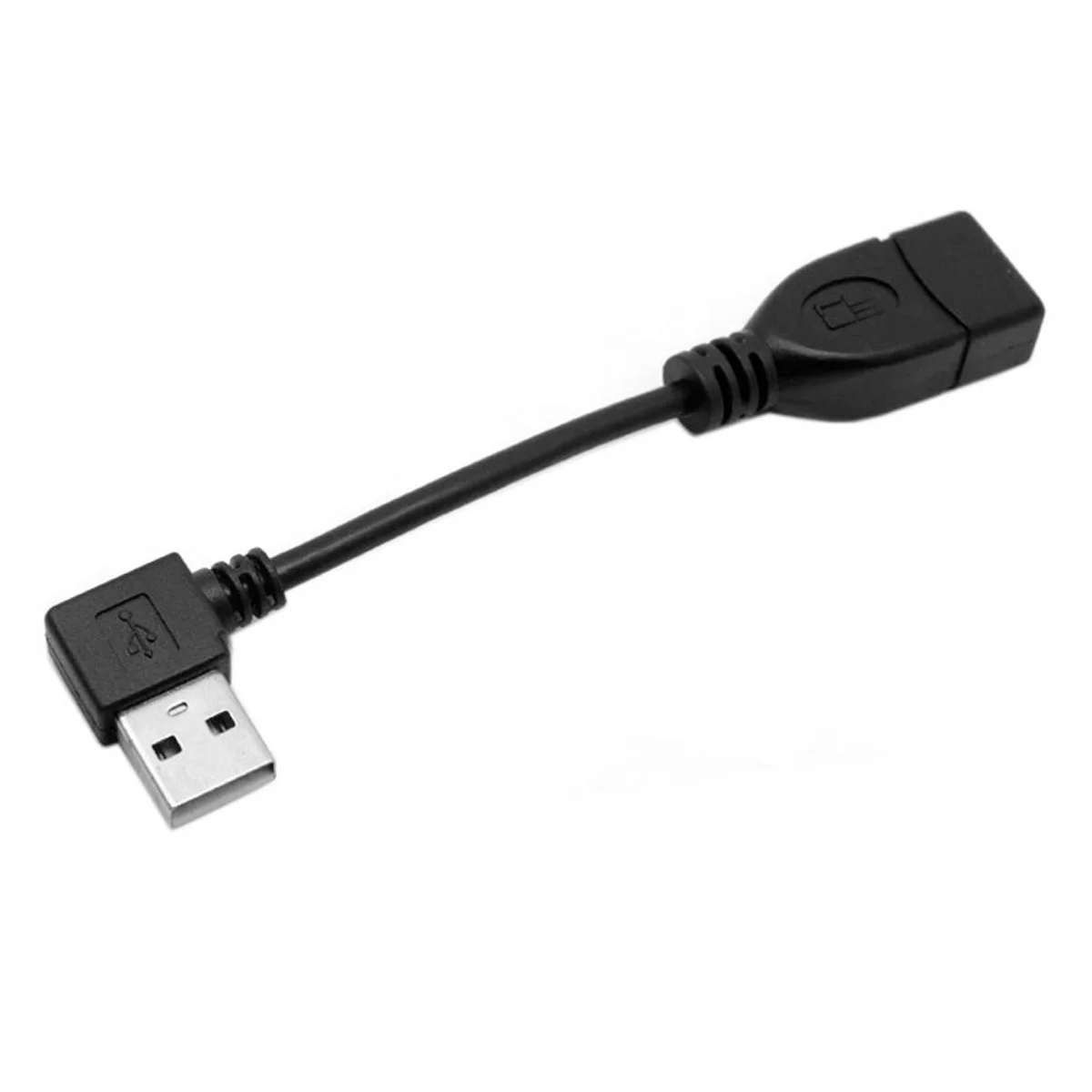 

CY Xiwai 10cm 20cm 40cm USB 2.0 A Type 90 Degree Left Angled 480M Male to Female Extension Cable Black