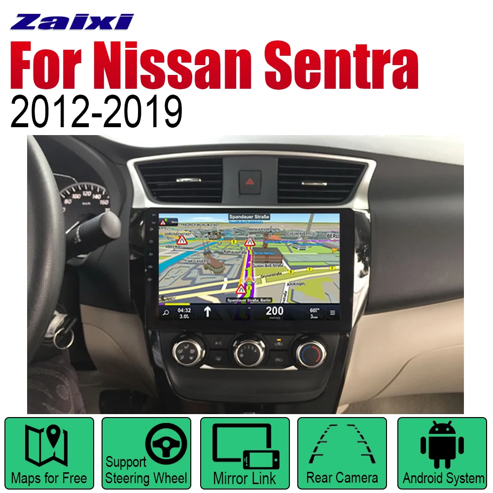 ZaiXi Авто плеер gps навигация для Nissan Sentra 2012~ автомобильное мультимедиа андроид экран системы радио стерео