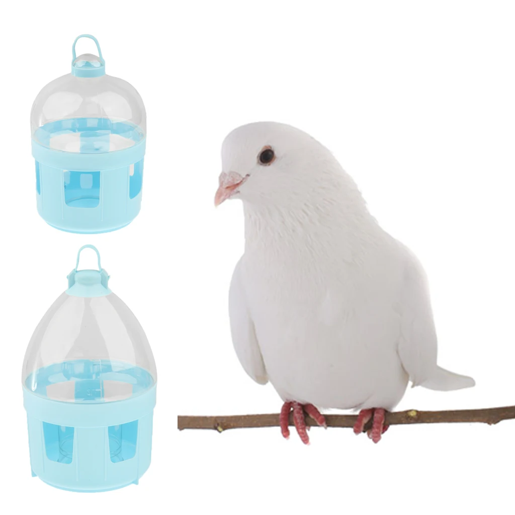 Plastic Drinker With Handle For Pigeon Birds Water Dispenser Accessorries for Conure Lovebirds African Greys