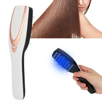 

Electric Red Blue Light Hair Anti-Loss Massage Vibration Therapy Comb Hair Care Tool Electric Hair Comb Head Massager