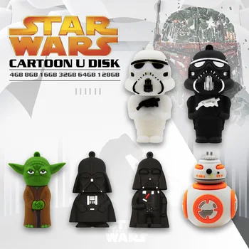

Cartoon usb flash drive Star Wars Series pen drive 8GB 16GB 32GB 64GB 128GB flash memory stick pen drive best gifts cle usb