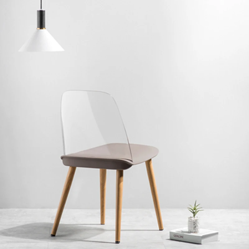

Modern Creative Restaurant Dining Chair Restaurant Office Meeting Transparent Chair Home Study Learning Creative Lounge Chair