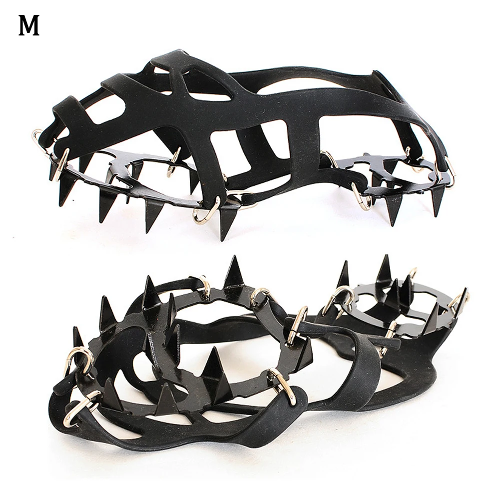 

Footboard Spike Mountaineering Ice Climbing Durable Manganese Steel Outdoor Anti-slip 18 Teeths Shoe Cover