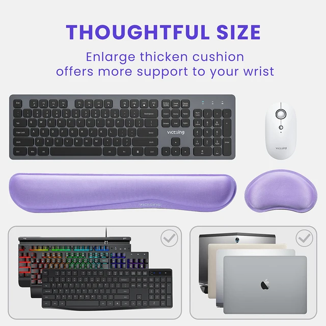 Keyboard Wrist Hand Rest Pad Wrist Rest Mouse Pad Durable Comfortable Mousepad 5