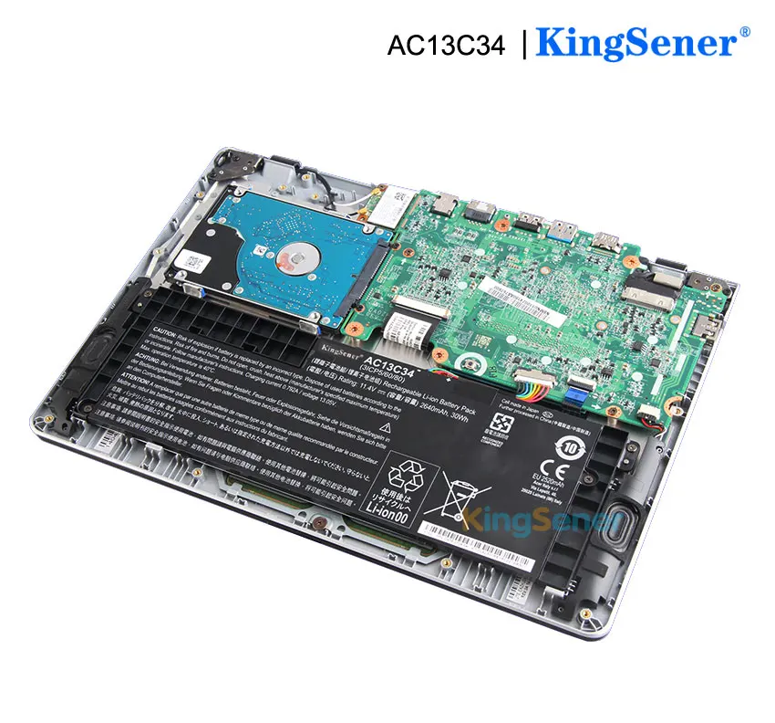 Kingsener-bateria para Computador Portátil Nova Ac13c34 Acer Aspire V5122p Tamanhos de 20x11.4 2640 v Mah 30wh Baterias p/ laptop - Imagem 4