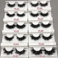 Mikiwi FL 20-22mm 3D Mink Lashes Makeup Messy False Eyelashes Fluffy Thick Cross Cruelty free Natural Mink Eyelashes 2