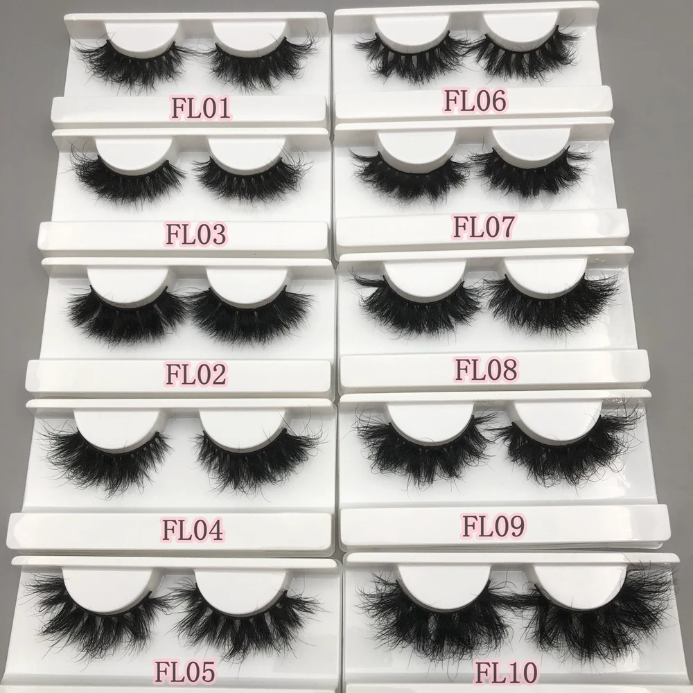 Mikiwi FL 20-22mm Makeup Mink Lashes 3D Fluffy Cruelty free Natural Mink Lashes Cross Volume False Eyelashes Eyelash Extension 2